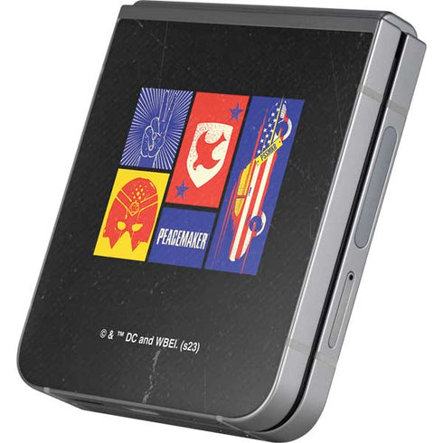 DC Comics Peacemaker Collage Galaxy Z Flip6 Skin